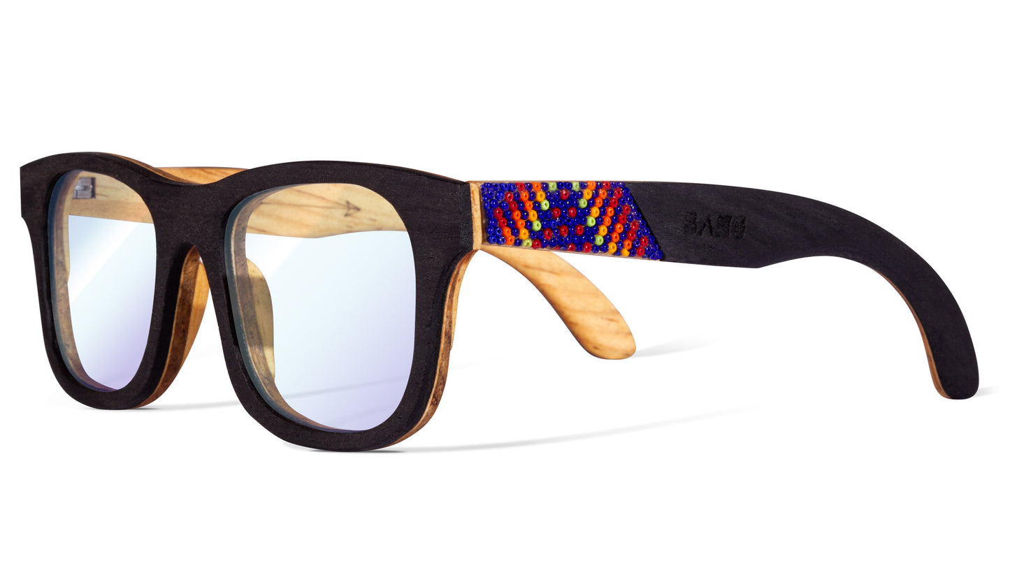 Armazon huichol con madera Bang, modelo Lluvia-LuzAzul