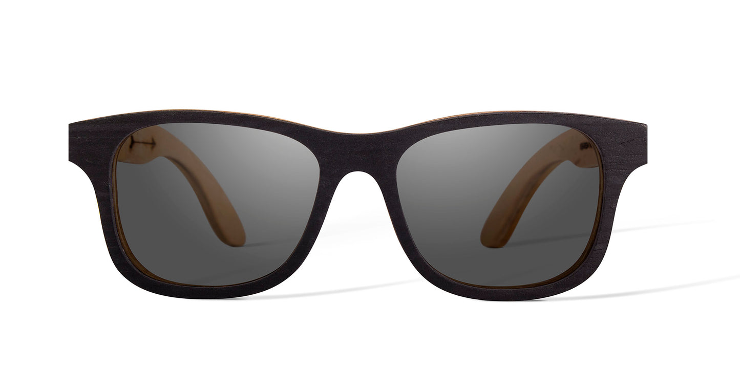 Lentes de madera para niño, marca bang, fondo blanco, modelo nativo mini