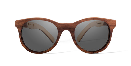 Lentes oscuros Bang, micas polarizadas, vista frontal, fondo blanco