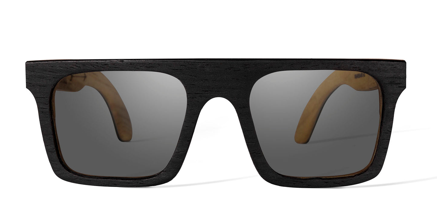 Lentes wirra de sol, marca bang, modelo eclipse, vista frontal, sobre fondo blanco