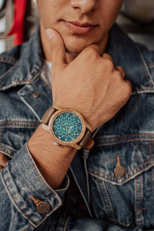 Reloj Nahual Turquesa 4.5cms por Eclock