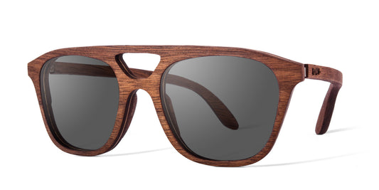 Lentes de Madera Bang, cobá mica humo polarizada