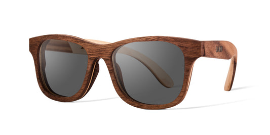 Lentes de Madera Bang, modelo Nativo, vista Lateral, fondo blanco